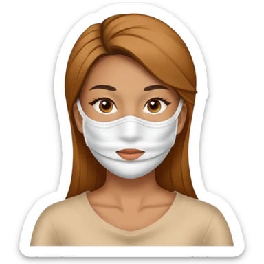 women beauty facial paper mask sticker