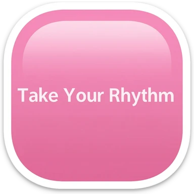 Icône Prendre son rythme. Pink aesthetic sticker