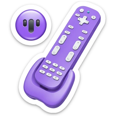 lavender purple wii remote sticker