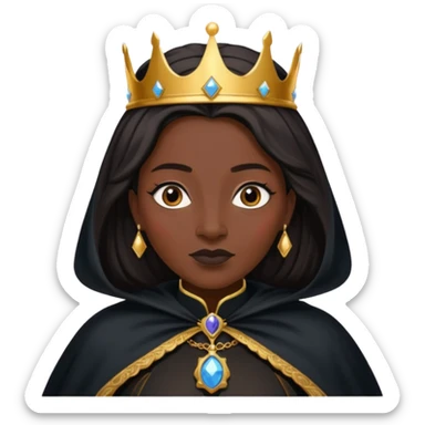 black Cape Queen elder sticker