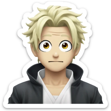 Freaky Satoru Gojo from anime and manga Jujustu Kaisen sticker