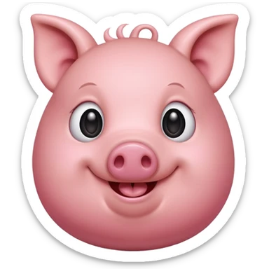 Pinky pig sticker