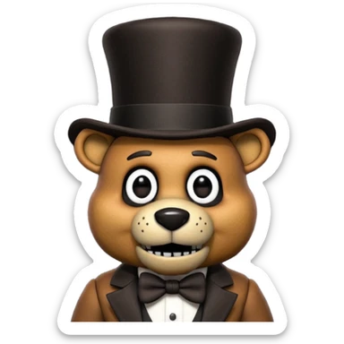 Freddy Fazbear from Five Nights At Freddy's Moive sticker