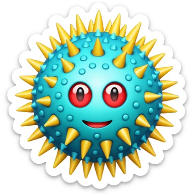  virus with many sticker