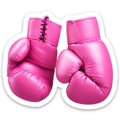 pink boxing gloves  sticker