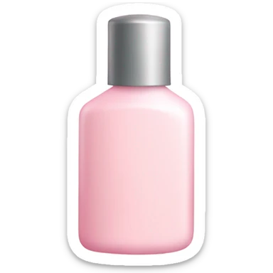 Light pink lotion bottle sticker