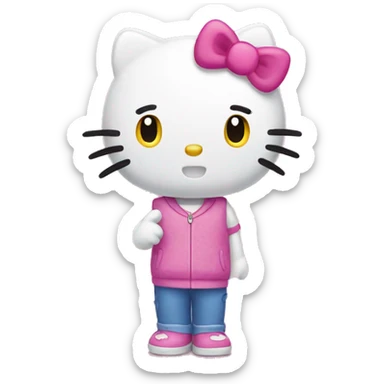 Hello kitty  sticker