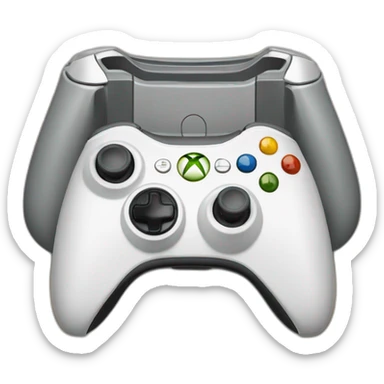 Console de jeu Xbox 360 blanche sticker
