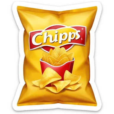 a bag of chips sticker