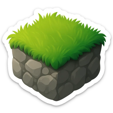 make the ground a bit greyish brown and make it on a transparent background sticker