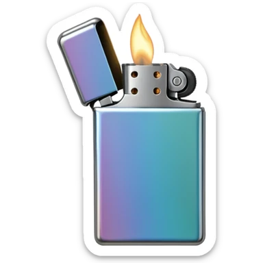 hipster lighter sticker