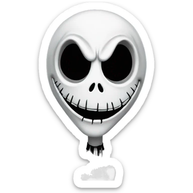 Jack skellington from the nightmare before Christmas  sticker