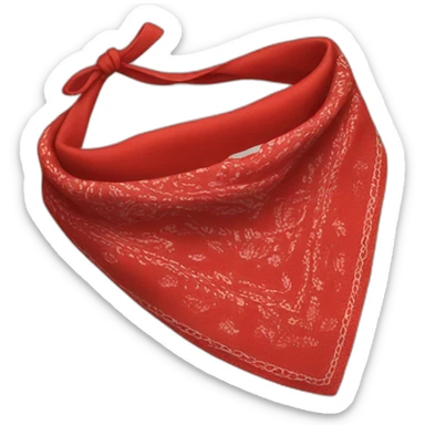 Red bandanna sticker