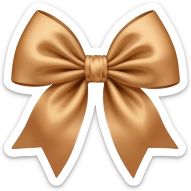 moño cafe claro sticker