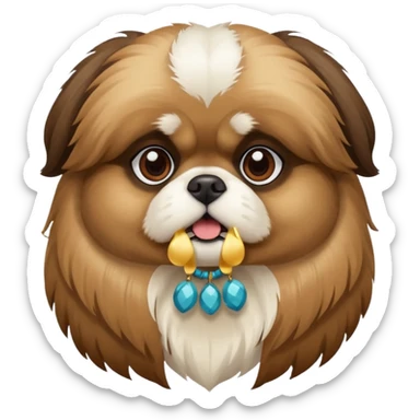 pekingese dog sticker