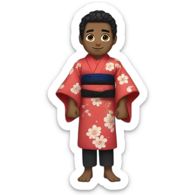 Miles morales with kimono sticker