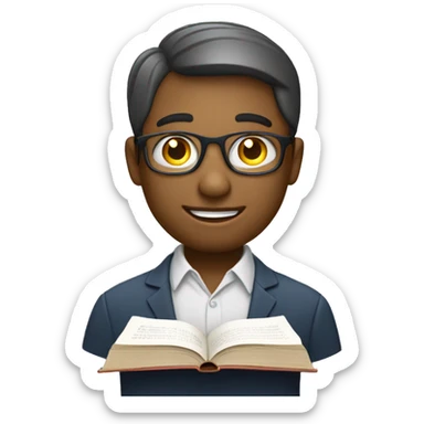 An emoji representing the sharing of knowledge and information among community members.
Features: An open book, a lightbulb above a head, or a character giving a presentation or holding a speech bubble with text.
Emotion: Wisdom, learning, communication. sticker
