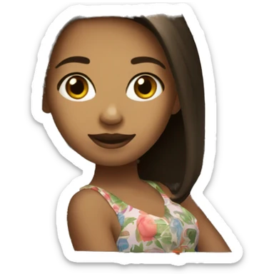 Pretty girl in fiat 500 sticker