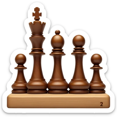 Brilliant move of chess sticker