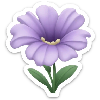 Pastel purple flower sticker