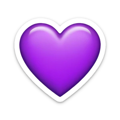 Purple Heart with the letters Riley in the middle  sticker
