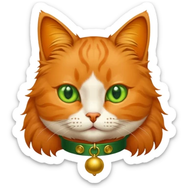 Cat with bell collar sticker
