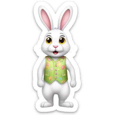 Easter Bunny Full Body sticker