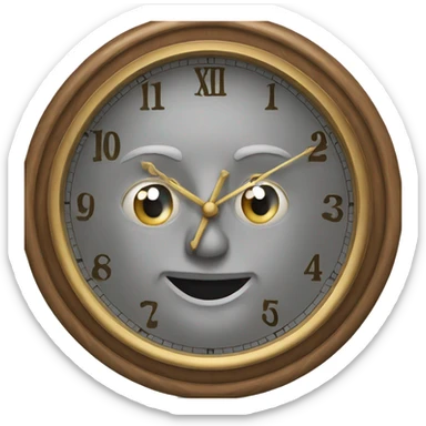 grandfather clock sticker