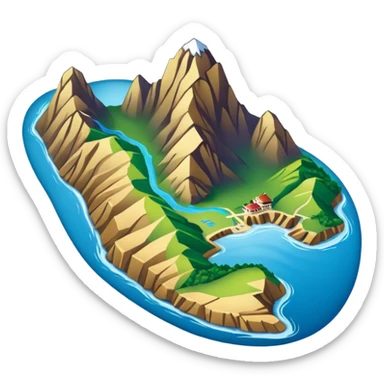 Map of Peru sticker