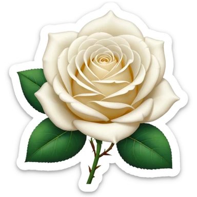 Beyaz gülüm sticker