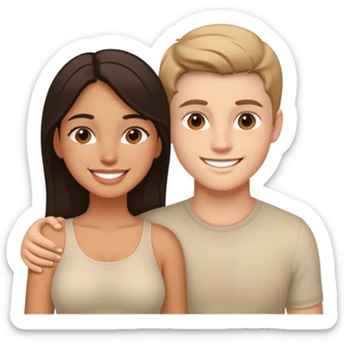 latina girl with white boy sticker