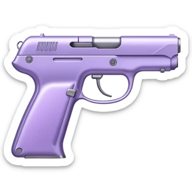 Pale purple gun sticker