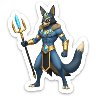 Lucario-Anubis full body sticker