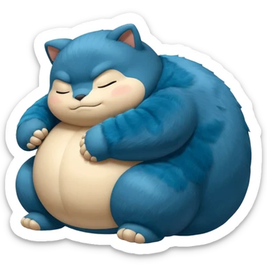 snorlax but same as anime  sticker