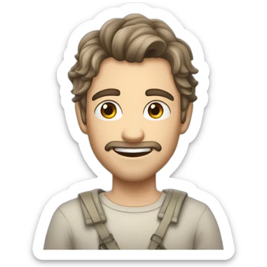 lucius best qui serre les dents et a la tête gelé sticker