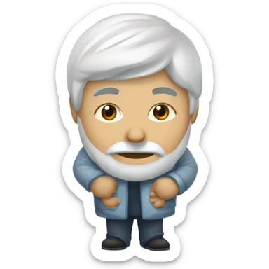 Девушка с русыми волосами в белой кофте с бантиками sticker