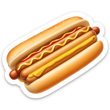 hot dog with french fries sticker