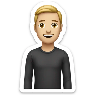 Ein Mann mit schwarzen kleinem bart macht seine rechte hand 120gtad sticker