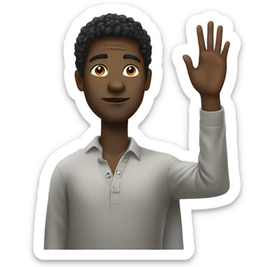 6 foot black person sticker