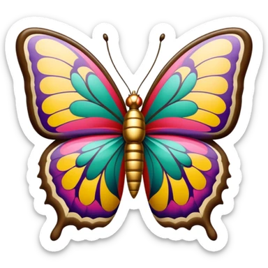Gucci monogram butterfly sticker