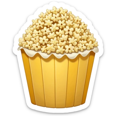 close-up of popcorn in 16 x 9 aspect ratio sticker