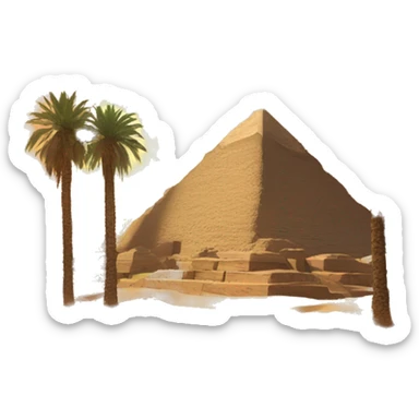 Egypt, arabic, ancient, sunset sticker