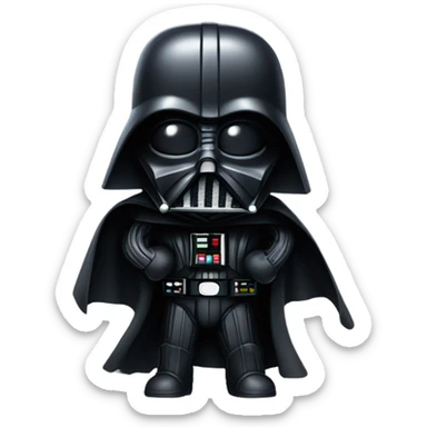 Darth Vader holding out a choke hold  sticker
