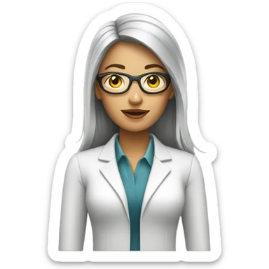 data analyst woman sticker