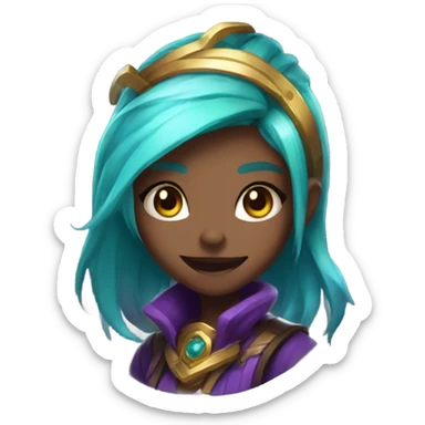 jinx from league of legends sticker