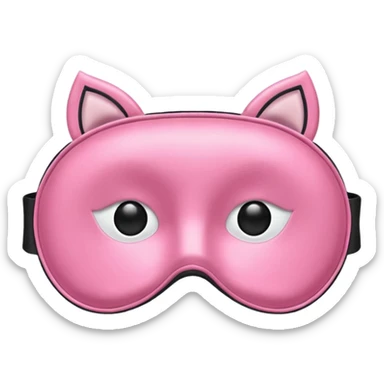  pink sleep mask emoji sticker
