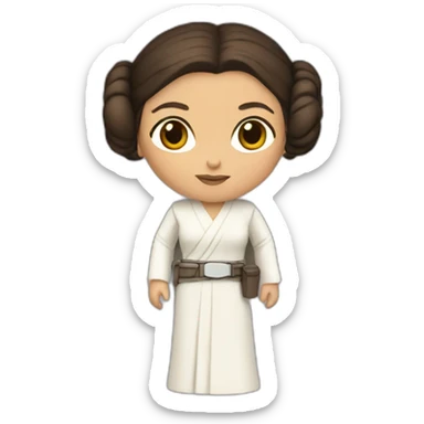 leia from star wars sticker