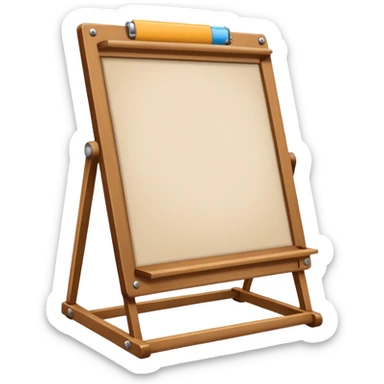 drawing board with classic wooden frame，front side sticker
