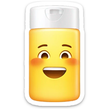 facial sunscreen bottle sticker