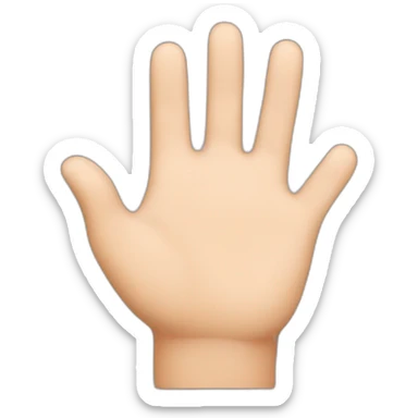 people greeting with hand sticker